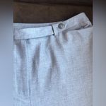 Loft Gray Pleated Long Wide Leg Stretch Business Pants 12P Photo 2