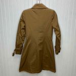 Sincerely Jules Camille Trench Coat Womens XS Brown Double Breasted‎ No Belt Photo 4