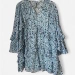 Anthropologie  Ruffle Swing Floral Romper Photo 2