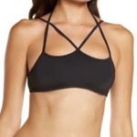 frankie's bikinis NWT Frankie’s Bikinis Aleisha Eco Bikini Top in Black Size Small Photo 1