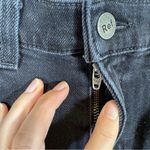 Reformation  Black High Rise Skinny Jeans Womens 24 Distressed Raw Hem Classic Photo 9