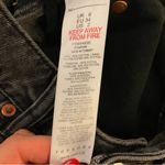 Topshop  A-Line Ripped Denim Mom Shorts, Washed Black, Size 2, EUC Photo 5