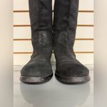 Jimmy Choo Doreen Rugged Suede Knee High Zipper Detail Boots Black 38.5/8.5 Photo 1