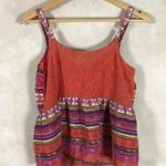 SPEED LIMIT Tribal Printed Tank Top Size, NWOT SMALL Red Photo 1