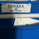 Zenana Outfitters Women's Royal Blue Dress With Pockets Medium New Short Sleeve Comfort‎ Photo 3