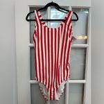 Lands' End  Stripe Chlorine Resistant X-Back One Piece Swimsuit Plus Size 18 NWT Photo 11