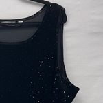 Susan Graver Velvet Blouse 2X Black Bling Evening Photo 3