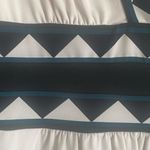 BCBGMAXAZRIA NWOT Black/Ivory Geometric Print Matte Jersey Knit Dress. Size Med. Photo 9