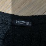 Stradivarius  black sparkly one shoulder top size small Photo 3