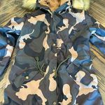 Women’s Medium Camo Fur Hooded Lined Jacket Hunting Chic Lightweight Gorp Core Photo 0