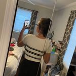 Debut Short Sleeve Cropped Sweater Top Photo 1