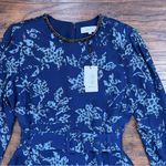 Reiss • Melody Printed Dress With Embellished Detail blue floral beaded mini Photo 3