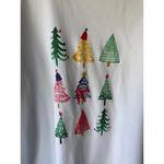 kim rogers Women's Long Sleeve White T-Shirt with Holiday Tree Design XXL Photo 3