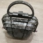 Cult Gaia 💕💕 Lillith Bag ~ Acrylic Mini Top Handle Bag Collapsible Gray Marble Photo 0