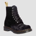 Dr. Martens  Vegan 1460 Crushed Velvet Lace Up Boots Size 5/EU 36 - Black‎ - NWOB Photo 13