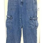 Simple Society  Cargo Jeans Women 9/29 Baggy Loose Skater Y2K Utility Pants Photo 0
