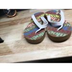 See By Chloe Slippers Women's US 7.5 Brown Essie Logo Printed Slip-On Flip-Flops Photo 1