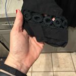 Elegant Black Women's Off the Shoulder Crochet Detail L Size L Photo 5