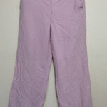 Ralph Lauren Lauren ‎ sz 8 Linen Silk blend lined Wide Leg Casual Pants dawn pink Photo 0