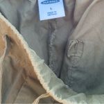 Old Navy Women’s Olive Poplin High Rise Tapered Cargo Elastic Cuff Jogger Size L Photo 4