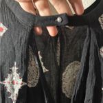 Free People  Black Sleeveless Tree Swing Tunic Dress Photo 8