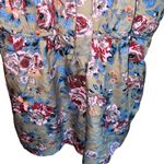 Dizzire one piece shorts jumpsuit with vneck and back zip size medium Tan Photo 2