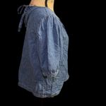 Gap  denim blouse with tie at back if neck Photo 3