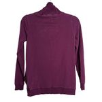 Banana Republic  Plum Purple Button Neck Ribbed Pullover Sweater Sz XS Photo 2