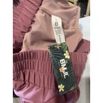 NWT BMJL Flowy Running Shorts Ruffle Hem Elastic Waist Pockets Mauve Size L Purple Size L Photo 2