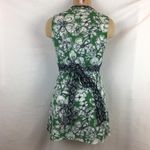 Sweet Pea Green & White Floral Mesh Short Sleeve Print Top L Size L Photo 2