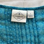 st. john's bay ~ Teal Sheer Chiffon Blouse Top ~ Sz Large ~ NWOT ~ A1221 Photo 9