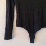 NBD NWT  Black Beaded V-neck Bodysuit Long Sleeve Stretchy Glam Women size Medium Photo 5
