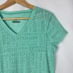Tek Gear  Turquoise Blue V-Neck Short Sleeve Athletic Top S Photo 2