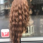 Copper Brown Beach Waves Long Lacefront Wig 2020 Photo 1