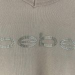 Bebe Y2K Light Baby Pink Rhinestone Embellished Logo Graphic Short Sleeve Tee Photo 4