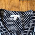 Ella Moss Anthropologie  EUC Womens Black Sleeveless Chevron Print Jumpsuit Small Photo 1