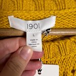 1901 Mustard Yellow Chunky Piontelle Knit Crewneck Pullover Sweater Size L Photo 7