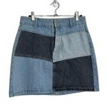 Wild Fable  Denim Patchwork Mini Skirt 4 Photo 0