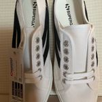 Superga  Classic White Sneakers with Black Stripes Photo 1