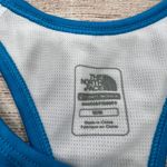 The North Face  Blue Athletic Tank Top Racerback Floral Back Mesh Size M Photo 2