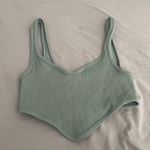 ZARA  sage green crop top Photo 0