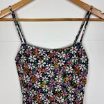 ZARA Mini Dress Size Medium Floral Printed Stretchy Photo 3