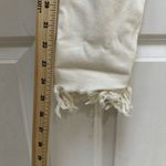 Free People NWT  Great Heights Frayed Skinny Jeans Distressed Ivory Size 27 Photo 6