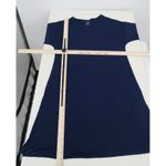 wiwi Womens Navy Bamboo V Neck Long Sleeve Tunic Dress Small Blue Size undefined Photo 3