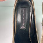 Steve Madden Green and Brown Satin Snakeskin Wedges Photo 10