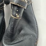 Cherokee Black Leather Mules Size 11 Photo 2