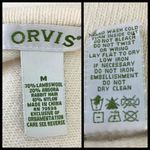 Vintage Y2K Christmas Beaded Cream Lambswool Angora Sweater Wreath Wool Medium White Photo 9