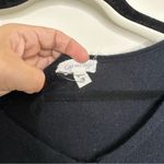 Garnet Hill Easy V-Neck Cashmere Dress in Black Photo 5