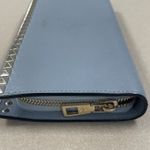 Valentino Garavani Rockstud Leather Continental Zippy Wallet - Grey - Preowned Photo 10