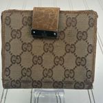 Gucci Vintage GG Supreme Canvas Bifold Wallet with Leather Tab Closure Photo 1